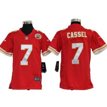 Nike Kansas City Chiefs #7 Matt Cassel Red Game Kids Jersey