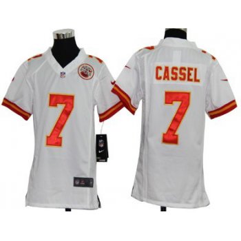 Nike Kansas City Chiefs #7 Matt Cassel White Game Kids Jersey