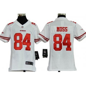 Nike San Francisco 49ers #84 Randy Moss White Game Kids Jersey