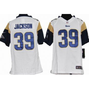Nike St. Louis Rams #39 Steven Jackson White Game Kids Jersey
