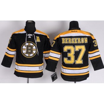 Boston Bruins #37 Patrice Bergeron Black Kids Jersey
