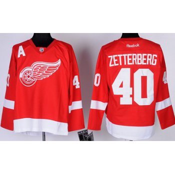 Detroit Red Wings #40 Henrik Zetterberg Red Kids Jersey