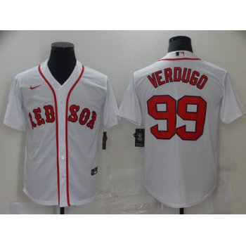 Men Boston Red Sox 99 Verdugo White Game 2021 Nike MLB Jersey