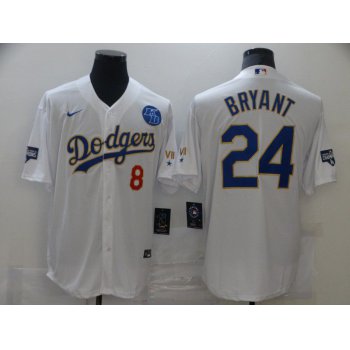 Men Los Angeles Dodgers 24 Bryant White Game 2021 Nike MLB Jerseys