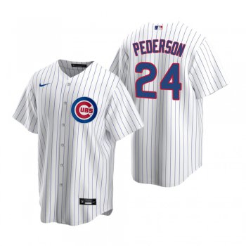 Men's Chicago Cubs #24 Joc Pederson Nike White Replica Home Jersey