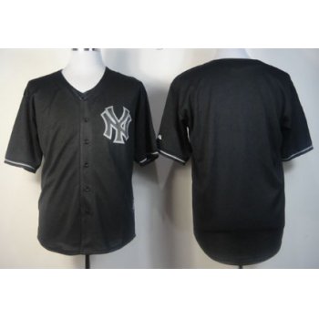 New York Yankees Blank Black Fashion Jersey