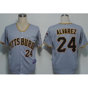 Pittsburgh Pirates #24 Pedro Alvarez Gray Jersey