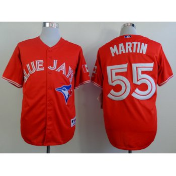 Toronto Blue Jays #55 Russell Martin Red Jersey