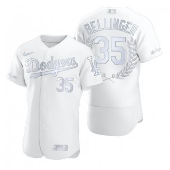 Men's Los Angeles Dodgers #35 Cody Bellinger White Nike Flexbase Fashion Jersey