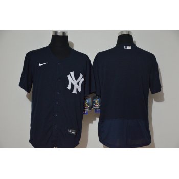 Men's New York Yankees Blank Black Stitched MLB Flex Base Nike Jersey