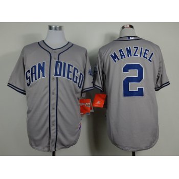 San Diego Padres #2 Johnny Manziel Gray Jersey