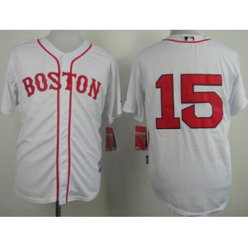 Boston Red Sox #15 Dustin Pedroia 2014 White Jersey