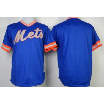 New York Mets Blank 1983 Blue Throwback Jersey