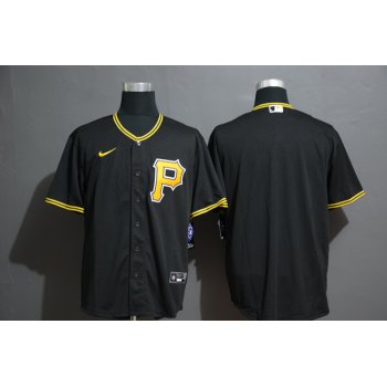 Men's Pittsburgh Pirates Blank Black Stitched MLB Cool Base Nike Jersey