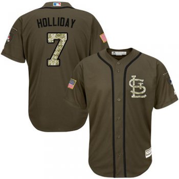 St.Louis Cardinals #7 Matt Holliday Green Salute to Service Stitched MLB Jersey