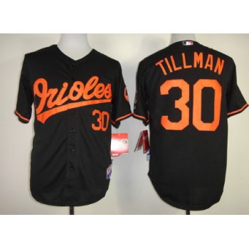 Baltimore Orioles #30 Chris Tillman Black Jersey