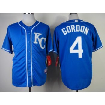 Kansas City Royals #4 Alex Gordon 2014 Blue Jersey