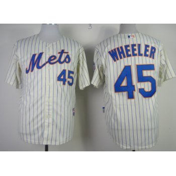 New York Mets #45 Zack Wheeler Cream Jersey