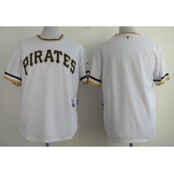Pittsburgh Pirates Blank White Pullover Cool Base Jersey