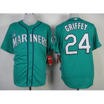 Seattle Mariners #24 Ken Griffey Green Jersey