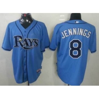 Tampa Bay Rays #8 Desmond Jennings Light Blue Jersey