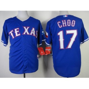 Texas Rangers #17 Shin-Soo Choo 2014 Blue Jersey