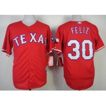 Texas Rangers #30 Neftali Feliz 2014 Red Jersey