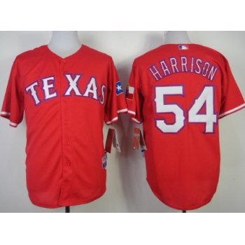 Texas Rangers #54 Matt Harrison 2014 Red Jersey