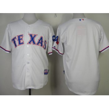 Texas Rangers Blank 2014 White Jersey