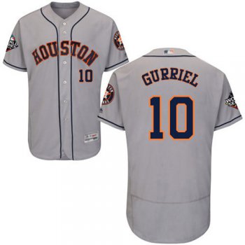 Astros #10 Yuli Gurriel Grey Flexbase Authentic Collection 2019 World Series Bound Stitched Baseball Jersey
