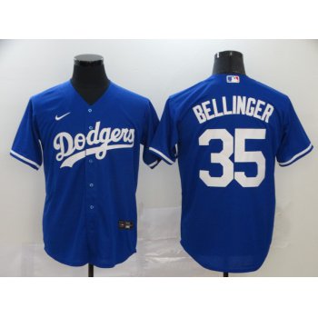 Men's Los Angeles Dodgers #35 Cody Bellinger Blue Stitched MLB Cool Base Nike Jersey