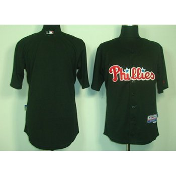 Philadelphia Phillies Blank Black Jersey