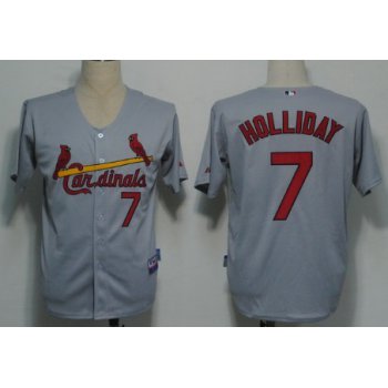 St. Louis Cardinals #7 Matt Holliday Gray Jersey
