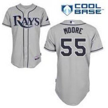 Tampa Bay Rays #55 Matt Moore Gray Jersey