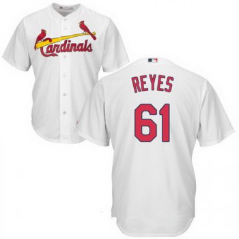 Men's St. Louis Cardinals #61 Alex Reyes White Home Stitched MLB Majestic Cool Base Jersey