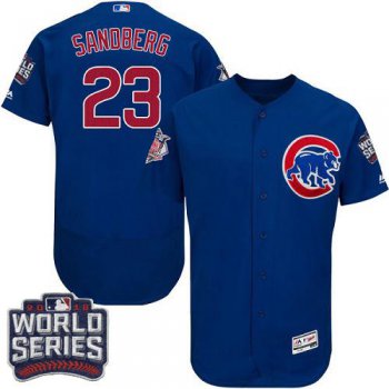 Cubs #23 Ryne Sandberg Blue Flexbase Authentic Collection 2016 World Series Bound Stitched MLB Jersey