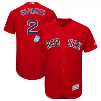 Men's Boston Red Sox 2 Xander Bogaerts Majestic Scarlet 2019 Spring Training Flex Base Player Jersey