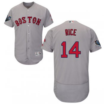 Red Sox #14 Jim Rice Grey Flexbase Authentic Collection 2018 World Series Stitched MLB Jersey