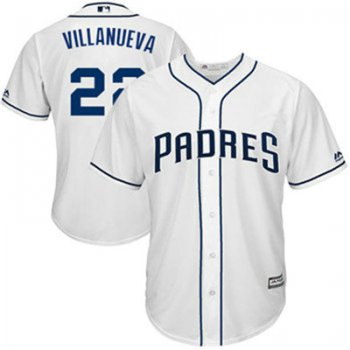 San Diego Padres 22 Christian Villanueva White New Cool Base Stitched Baseball Jersey