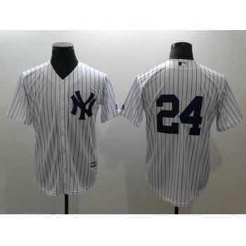 New York Yankees 24 Gary Sanchez White Cool Base Jersey