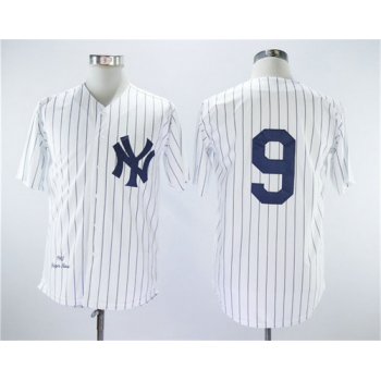 New York Yankees 9 Roger Maris White 1961 Throwback Jersey