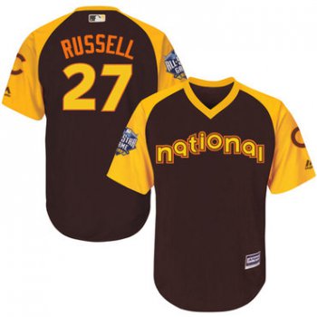 Addison Russell Brown 2016 MLB All-Star Jersey - Men's National League Chicago Cubs #27 Cool Base Game Collection
