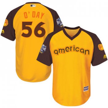 Darren ODay Gold 2016 MLB All-Star Jersey - Men's American League Baltimore Orioles #56 Cool Base Game Collection