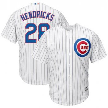 Men's Chicago Cubs 29 Kyle Hendricks Majestic White Home Cool Base Jersey
