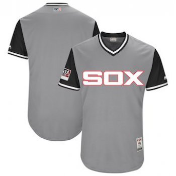 Men's Chicago White Sox Blank Majestic Gray 2018 Players' Weekend Authentic Team Jersey
