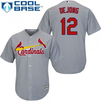 St.Louis Cardinals #12 Paul DeJong Grey New Cool Base Stitched Baseball Jersey