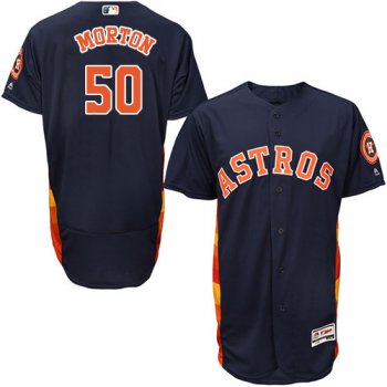 Houston Astros #50 Charlie Morton Navy Blue Flexbase Authentic Collection Stitched Baseball Jersey