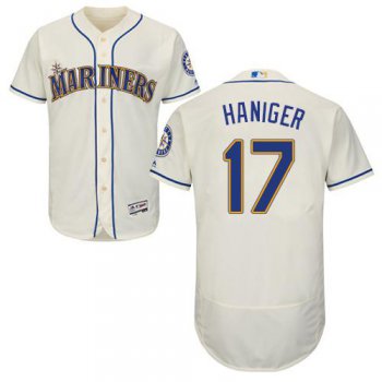 Seattle Mariners #17 Mitch Haniger Cream Flexbase Authentic Collection Stitched Baseball Jersey