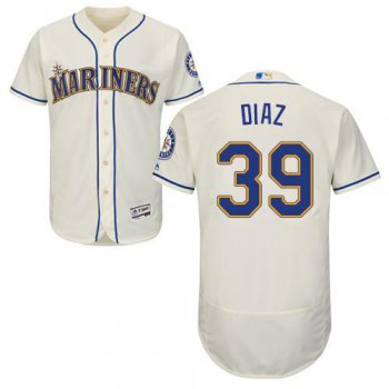 Seattle Mariners #39 Edwin Diaz Cream Flexbase Authentic Collection Stitched Baseball Jersey