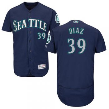 Seattle Mariners #39 Edwin Diaz Navy Blue Flexbase Authentic Collection Stitched Baseball Jersey